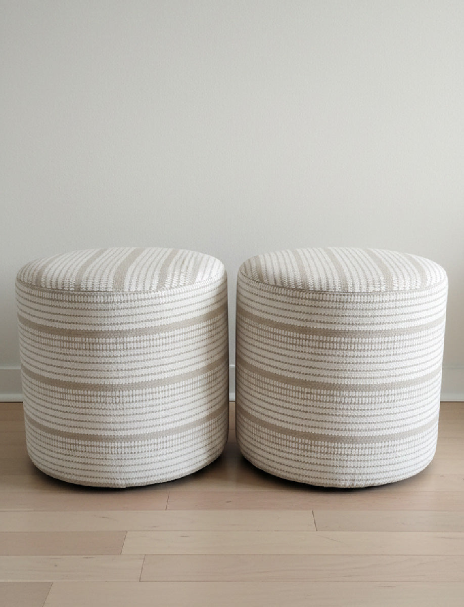 PEBBLE STRIPE - NATURAL -WHITE