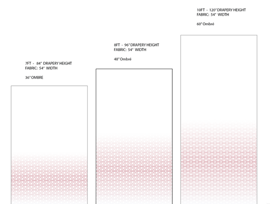 CÔTE / OMBRÉ PANEL - ROUGE