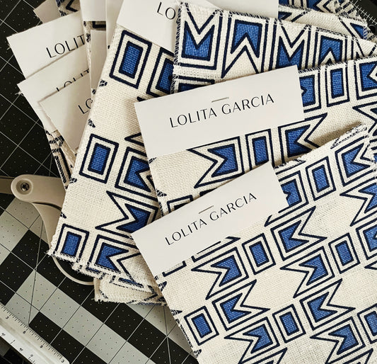 DECO - OYSTER - LAPIS NAVY / CORNFLOWER BLUE image 1