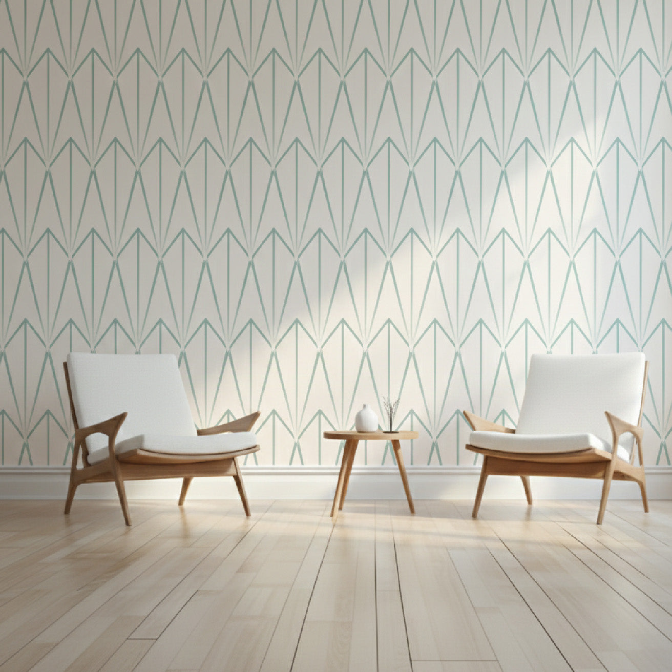 GRACE WALLPAPER_MOSS_PEACHY image 2